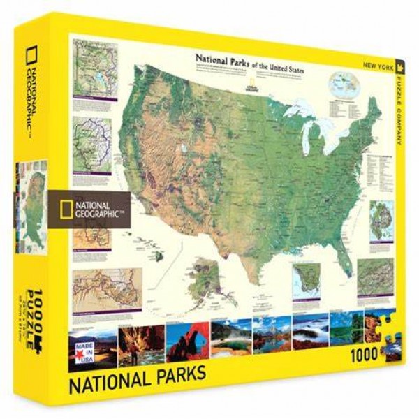 National Geographic- Parki Narodowe (1000el.) - Sklep Art Puzzle